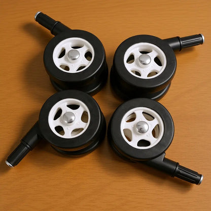 4-Piece Baby Stroller Wheel Set - Quiet Smooth Replacement Casters for Infant Walkers