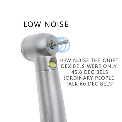Dental LED High-Speed Handpiece – Air Turbine with Triple Water Spray & Ceramic Bearing (2/4 Hole)