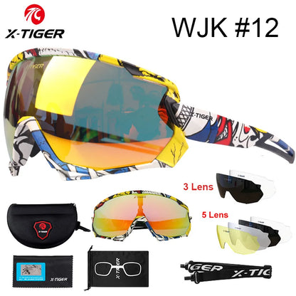 X-TIGER Polarized Cycling Glasses — Photochromic MTB & Road Bike Sunglasses for Sports