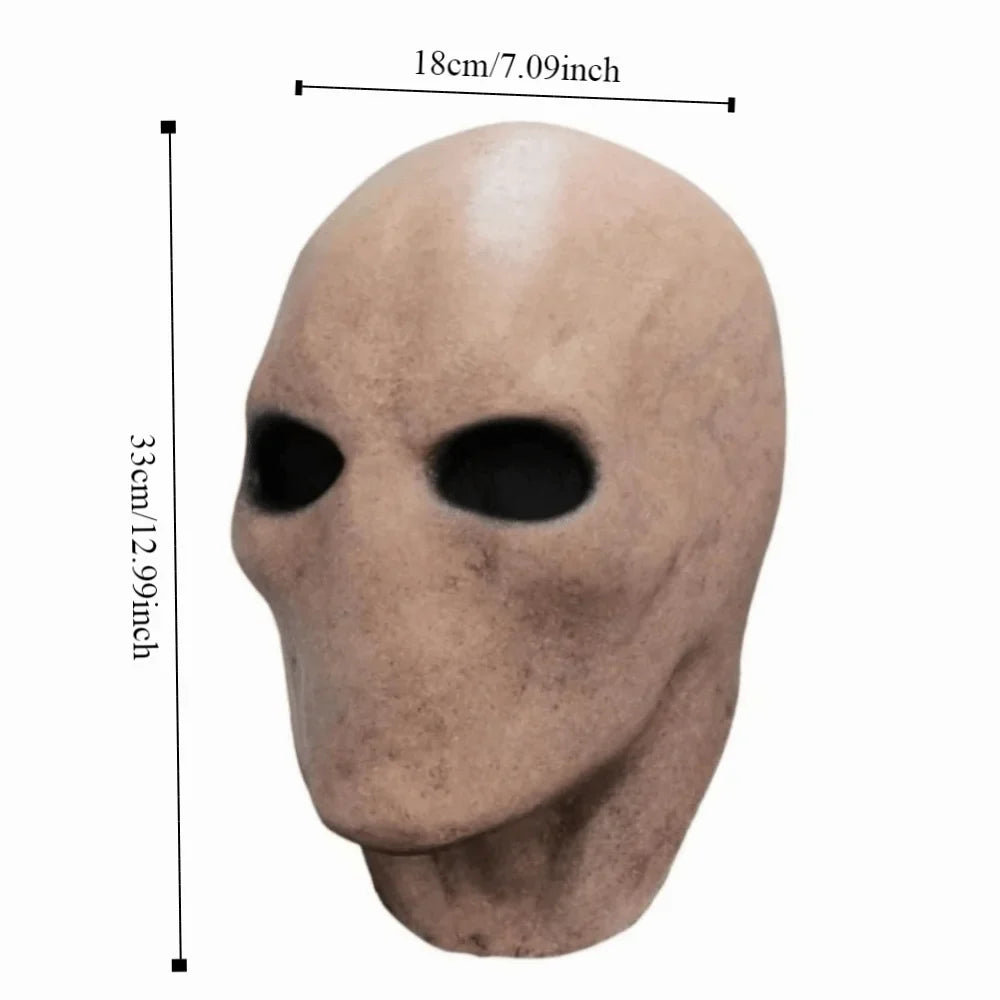 Faceless Man Halloween Mask - Realistic 3D Latex Slenderman-Style Cosplay Helmet