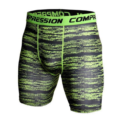 Men’s Compression Shorts – 3D Camouflage Gym Training Tights, Muscle Support Elastic Running & Bodybuilding Sports Shorts