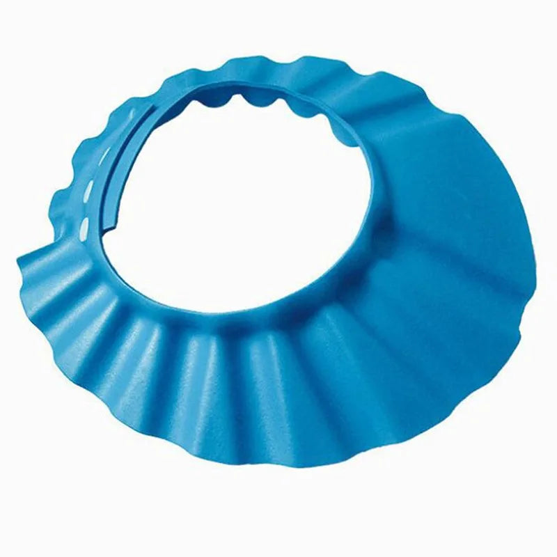 Adjustable Baby Shower Shampoo Cap - Waterproof Hair Wash Shield Hat for Kids Bath Time