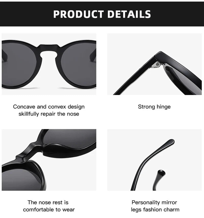 Retro Polarized Sunglasses — Small Round Vintage Shades for Men & Women
