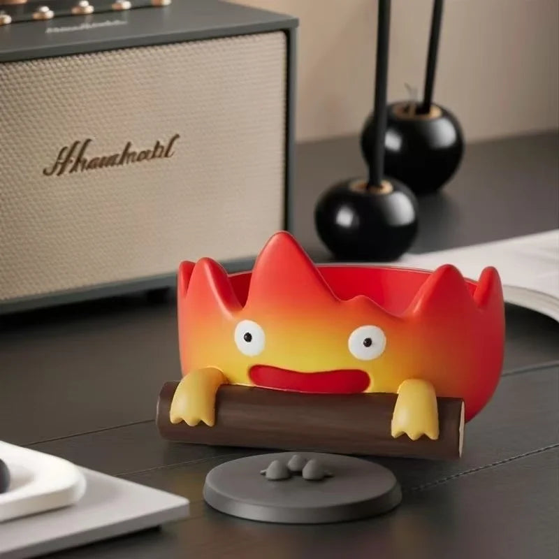 Casifa Resin Fireperson Tray – Creative Anime Key Holder & Decor for Indoor/Outdoor, Christmas & Halloween Gift