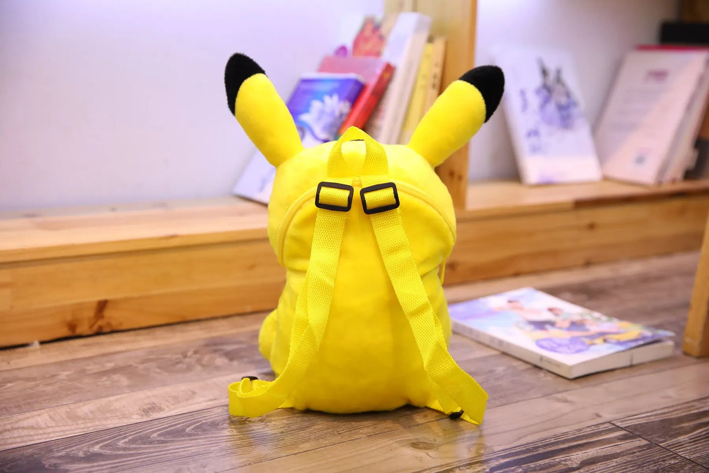 Pikachu Plush Backpack — Pokémon Peluche Stuffed Toy Schoolbag, Cute Cartoon Gift for Kids
