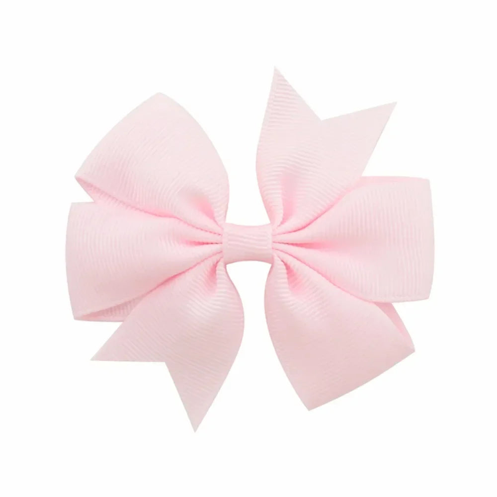 20/40PCS Sweet Candy Color Bow Hair Clip Set – Cute Ribbon Hairpins for Baby Girls & Kids Hair Accessories Gift