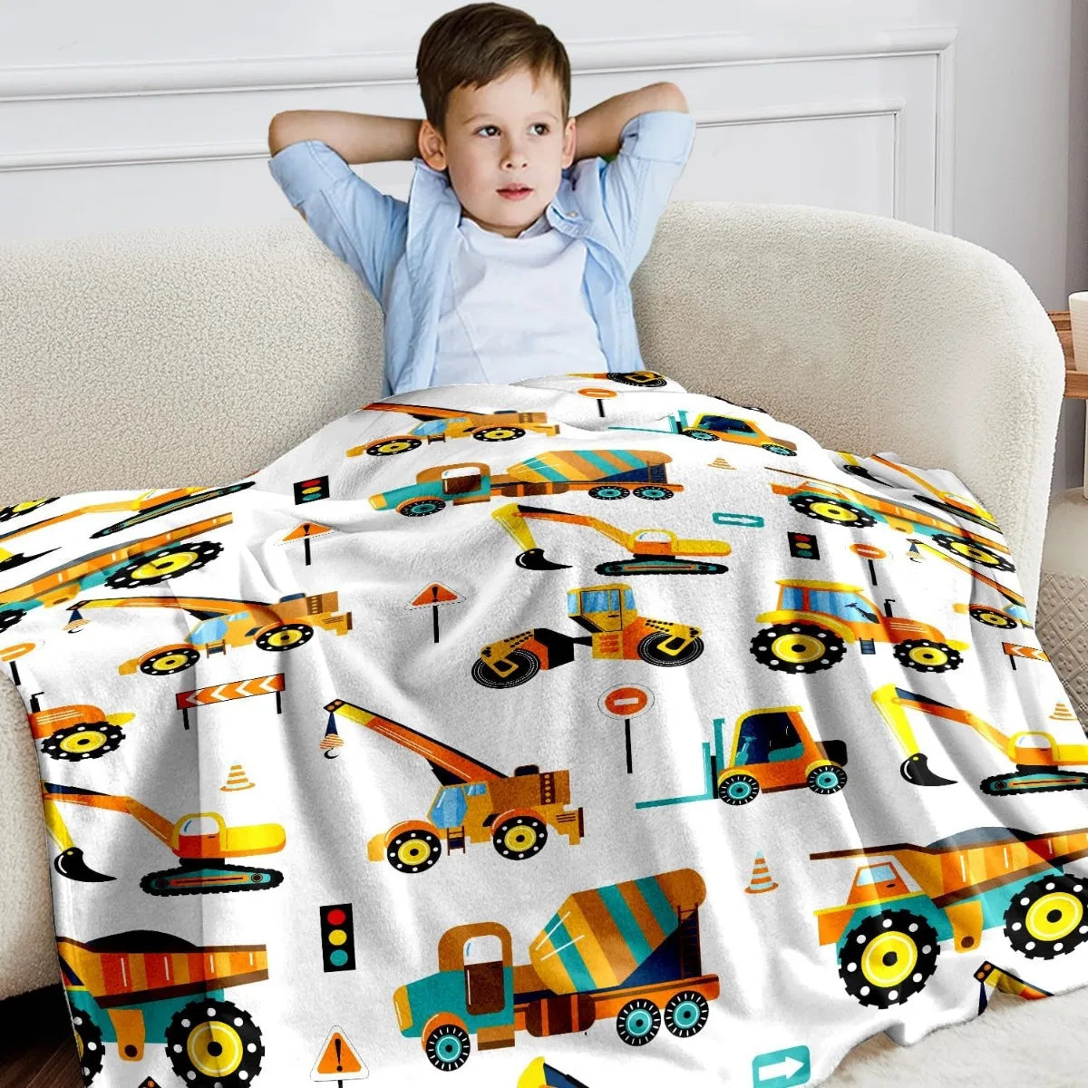 Dinosaur Blanket for Kids & Teens – Soft Cozy Fleece Throw for Boys and Girls