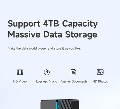 Hagibis USB 4.0 40Gbps M.2 NVMe SSD Enclosure – Compatible with Thunderbolt 4/3 & USB 3.2/3.1/3.0 External Hard Drive Case