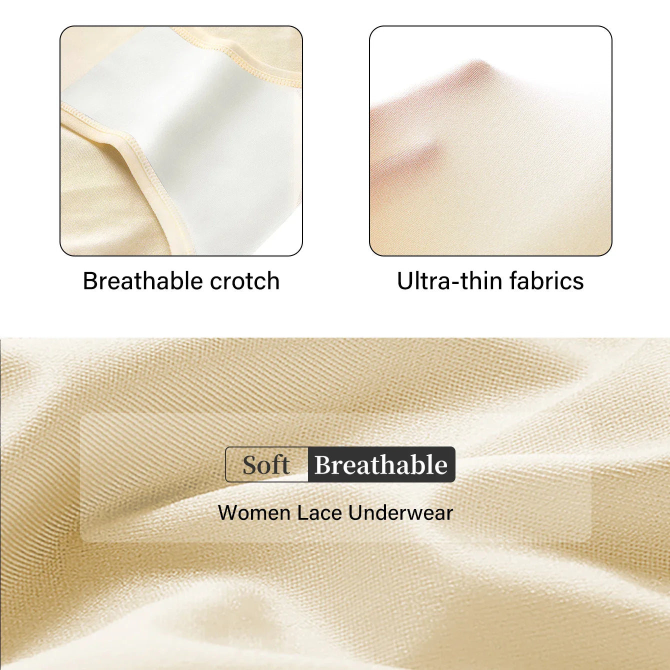 High-Waisted Women’s Panties – Breathable Mesh, Cross Tummy Cinching, Ice Silk No-Trace Triangle Underwear for Tummy Shaping