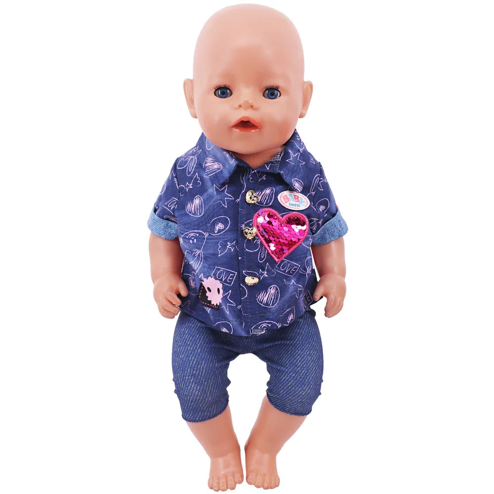 Official Doll Clothes & Accessories – Matching Style Outfits for 18-Inch American & 43cm Reborn Baby Dolls, Our Generation Girl Toys Gift