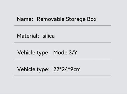 Herval Silicone Air Vent Phone Holder & Storage Tray for Tesla Model Y/3 Highland – Car Tissue Box Organizer Accessory