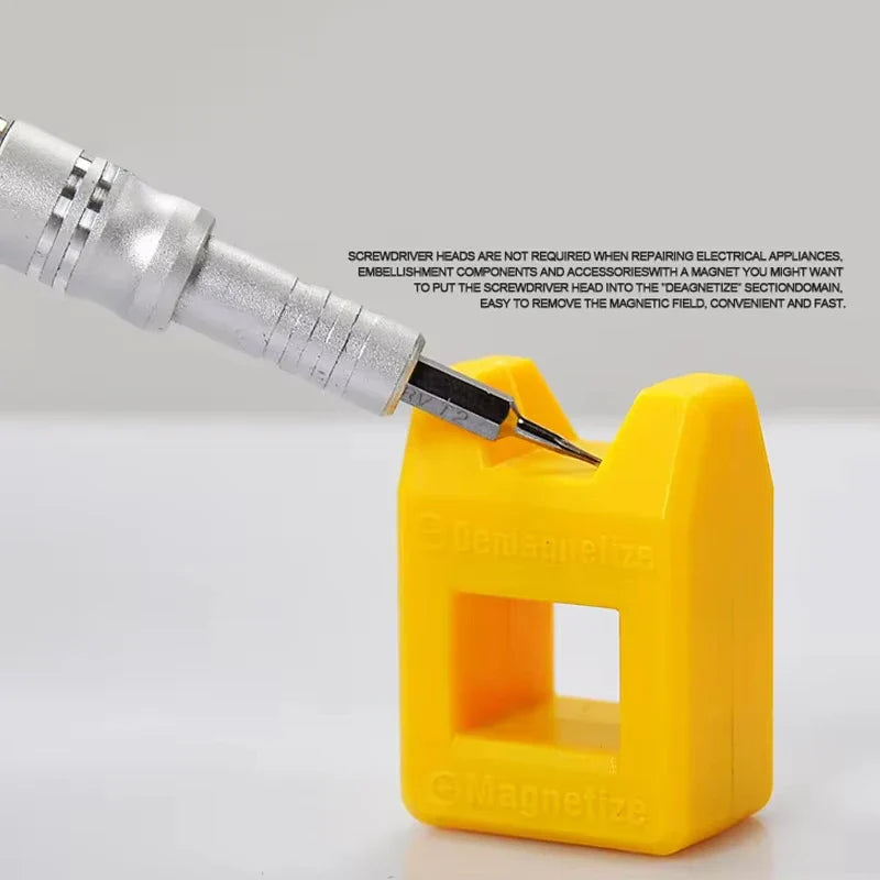 Blue Precision Magnetizer & Demagnetizer — 2-in-1 Quick Tool for Screwdrivers, Magnetize & Demagnetize