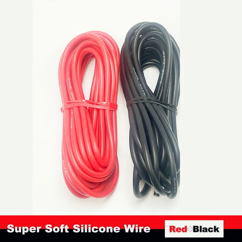 Flexible Silicone Tinned Copper Wire (8–28 AWG) – High-Strand RC & Drone Electrical Cable