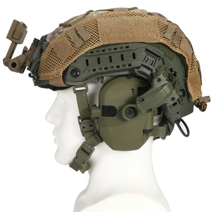 WK Tactical Electronic Shooting Earmuff – New Generation Noise-Reducing Headphones, NRR 23dB Helmet Version