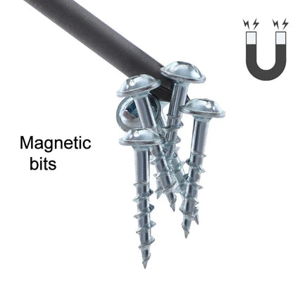 12Pcs 1/4 Inch Magnetic Screwdriver Bits - 50mm 75mm 100mm Long Power Tool Bit Set