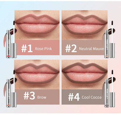Waterproof Peel-Off Lip Liner & Tattoo Lip Gloss – Long-Lasting Matte Lip Tint & Brown Contour Lip Stain