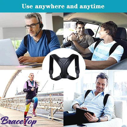 Adjustable Back Shoulder Posture Corrector - Clavicle Spine Support for Reshaping Body, Home, Office, Sport Upper Back Neck Brace