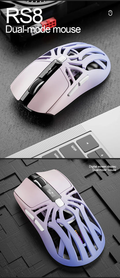 SmailWolf RS8 Wireless Gaming Mouse – Bluetooth & 2.4G, Lightweight E-Sports Mouse, 10,000 DPI, Triple Mode