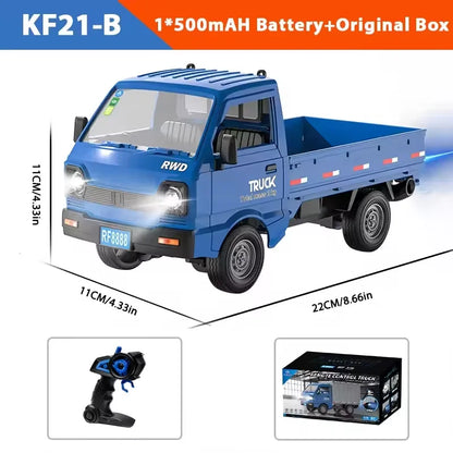 KF21 1:16 RC Drift & Climbing Truck – 2.4GHz Remote Control Car with Spray & LED Lights | Kids’ Gift Toy