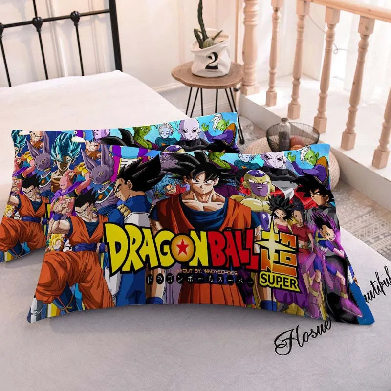 DRAGON BALL Anime Pillowcase – Cute Printed Pillow Cover for Comfortable Home Bedding & Gifts