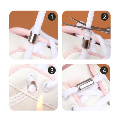 5 Pair Aluminum Shoelace Buckle - Metal Lace Lock for Men, Women, Kids - No Tie Lazy Laces Capsules Accessories