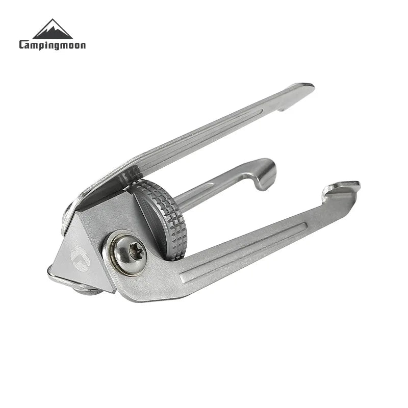 CAMPINGMOON TC-ST Stainless Steel Camera & Light Stand – Foldable Aluminum Tripod for Camping