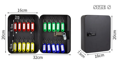 Key Safe Box – Multi-Key Storage Organizer with Password for Spare Car Keys, Home, Office, and Store Use