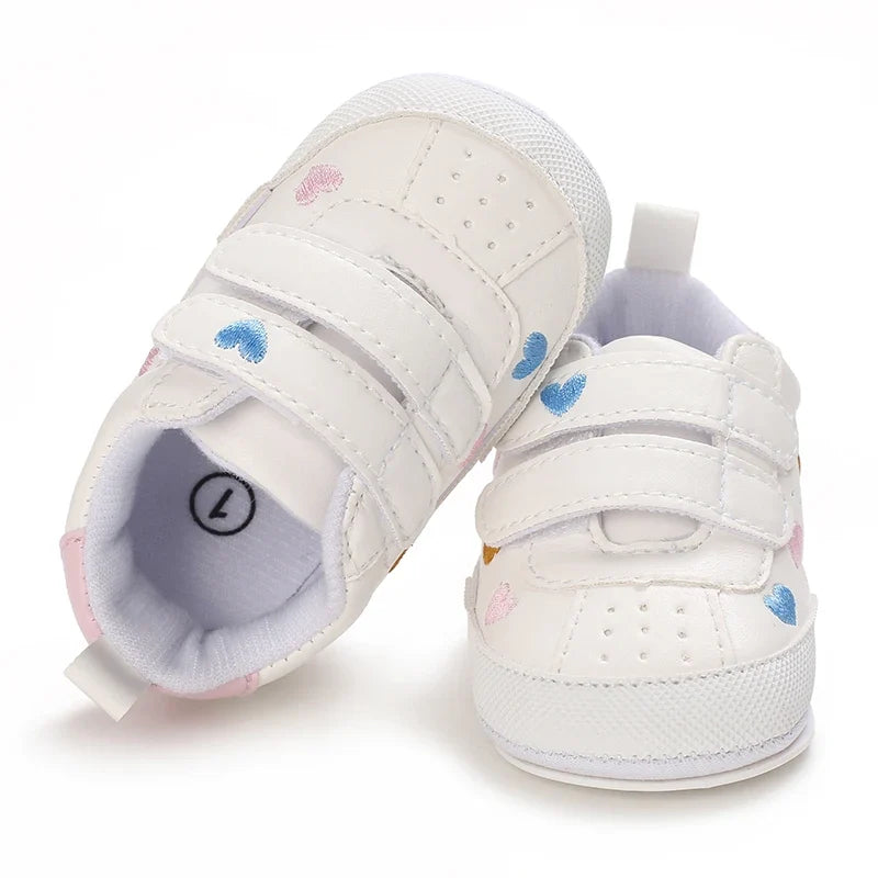 Baby Girl Soft Sole Prewalker Shoes - Cute Infant First Walker Sneakers for 0–18 Months