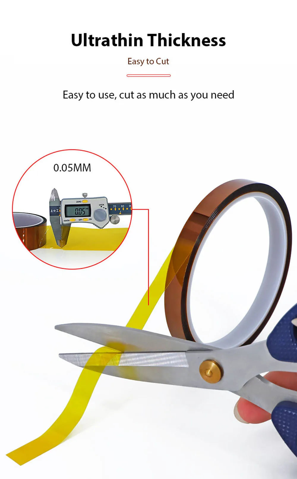 High-Temperature Polyimide BGA Kapton Tape – 33M Thermal Insulation Adhesive for Electrical & 3D Printing Protection