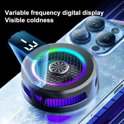 15W Extreme Cooling Phone Cooler with Ice Technology – Semiconductor Magnetic & Clip-On Phone Fan for iPhone, Xiaomi, Vivo & Oppo Devices