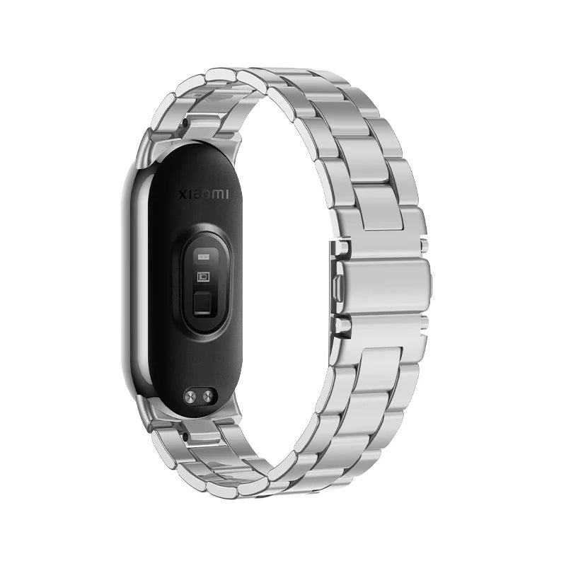 Metal Strap for Xiaomi Mi Band 8 & 9 – Screwless Stainless Steel Bracelet Wristband