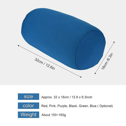Solid Color Cylindrical Neck Pillow – Washable Round Cushion for Bedroom, Seat, Headrest & Travel Support