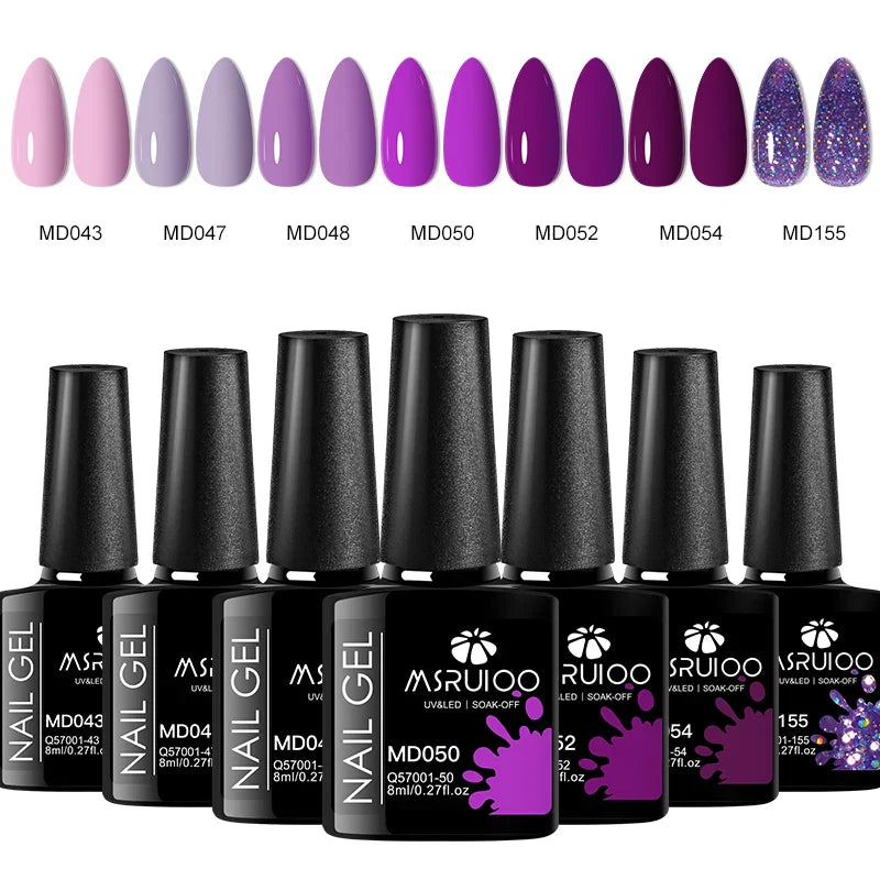7pc Nail Gel Polish Set – DIY Nail Art Design, Soak Off UV Gel, Long-Lasting Manicure & Painting Gel Vernis Kits for Decoration
