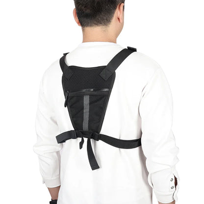 Sports Chest Bag – Lightweight Waterproof Running Vest with Pocket, Phone Holder & Large Capacity Tactical Front Pack
