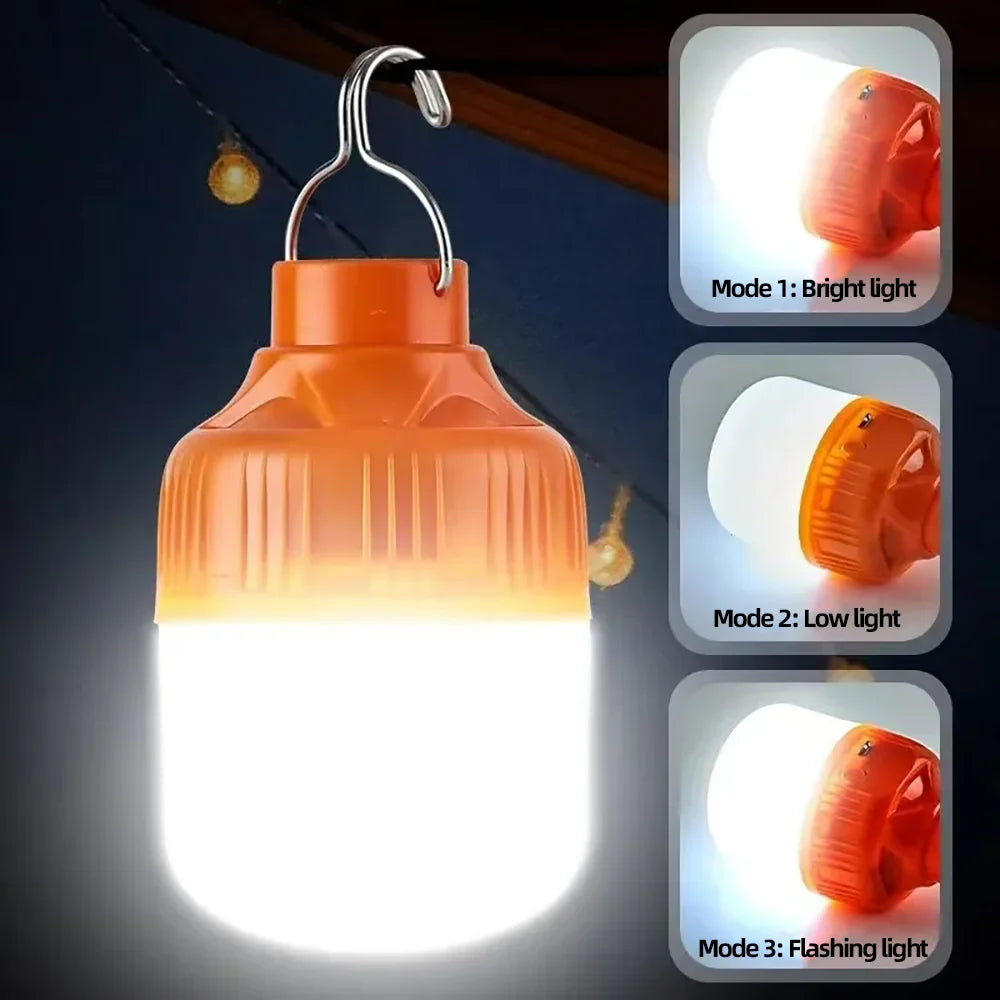 Portable USB Rechargeable LED Pendant Light – High Brightness Waterproof Outdoor Camping, Fishing & Emergency Lamp