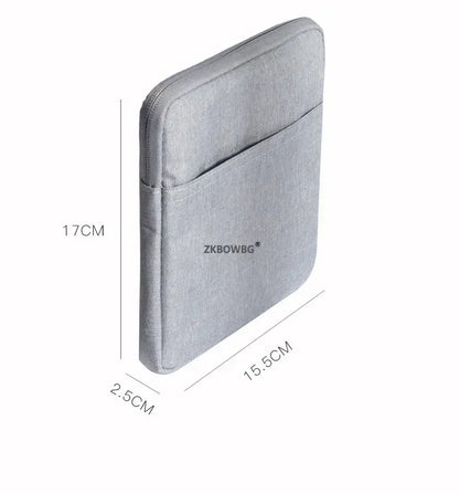 Universal Sleeve Bag Case for 7" eReaders — Kobo Libra 2, H2O Libra Colour, Onyx Boox Leaf 2/3, Kindle Oasis 9th/10th