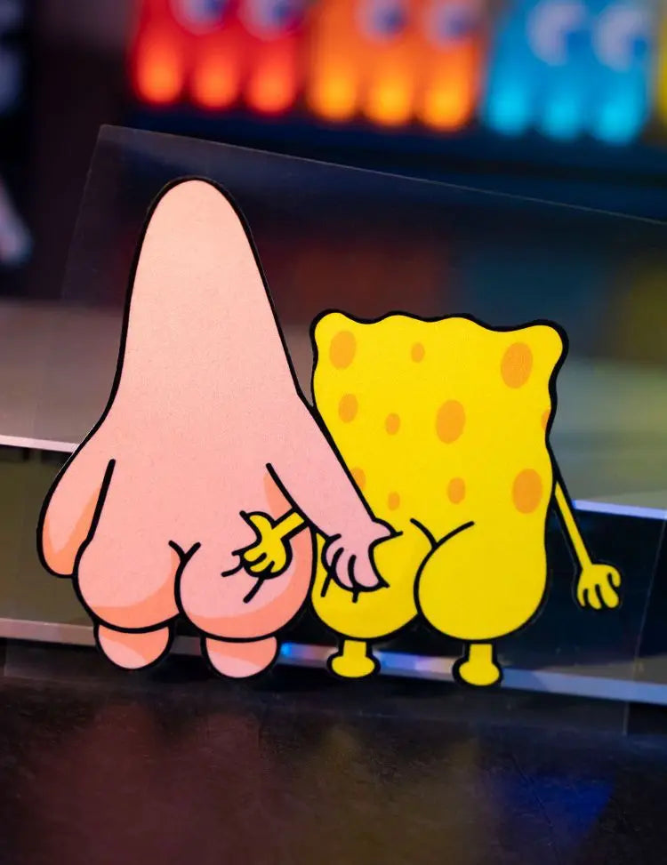 Kawaii SpongeBob SquarePants Car Stickers – Cartoon Personalized Creative Window Decoration for Electric Cars