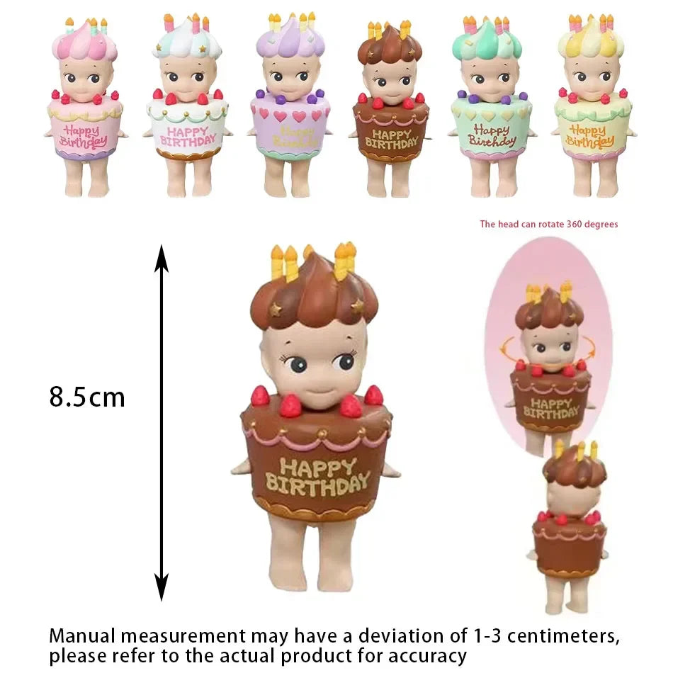 Sonny Angel Hippers Blind Box — Cute Birthday Cake Series Mini Anime Character Doll Collectible Gift