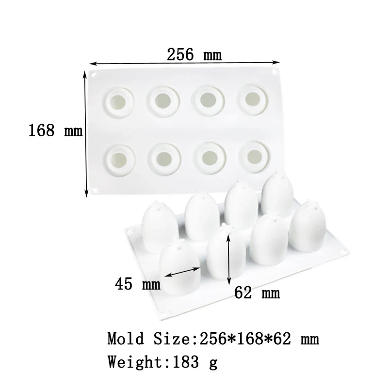 French Dessert 3D Lemon Silicone Mold – Cake, Brownie & Mousse Decorating Pastry Baking Tool