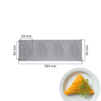 3D Cake Lace Silicone Mold — Leaves, Honeycomb & Butterfly Fondant Chocolate Stencil for Cake Decorating