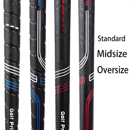 Golf Grip – Black Rubber Non-Slip, Available in Standard, Midsize, and Oversize Sizes