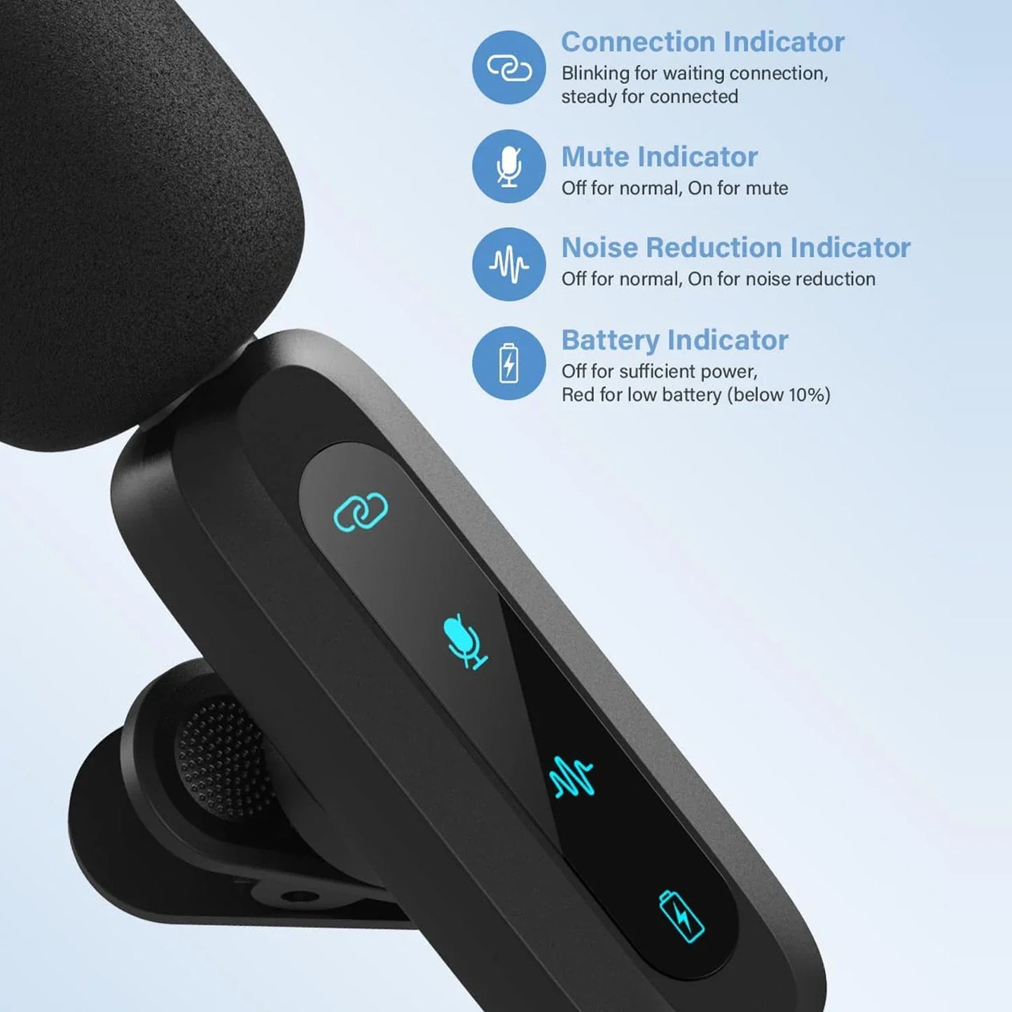 Professional Wireless Lavalier Microphone – Universal Mobile & Computer Mic for Vlogs, Interviews & Conferences