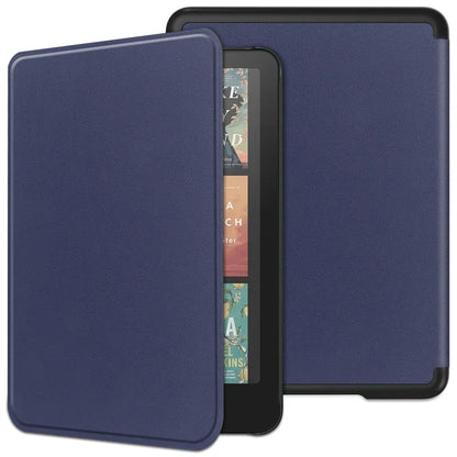 Leather Auto Sleep Case for Kindle Colorsoft Signature Edition (1st Gen, 7") & Paperwhite 12th Gen Protective Cover Funda