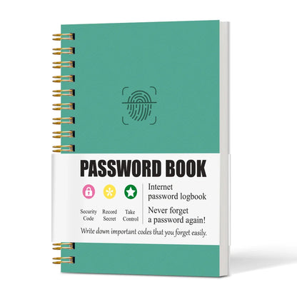 Secure Mini Password Book – Portable Notebook for Internet & Computer Login Privacy at Home, Office, or Travel