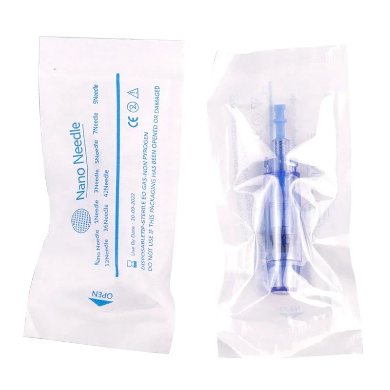 10PCS Dermapen Nano Needle Cartridges – A1 Bayonet Disposable Microneedling Replacement Needles for Tattoo Removal & Skin Care Treatment