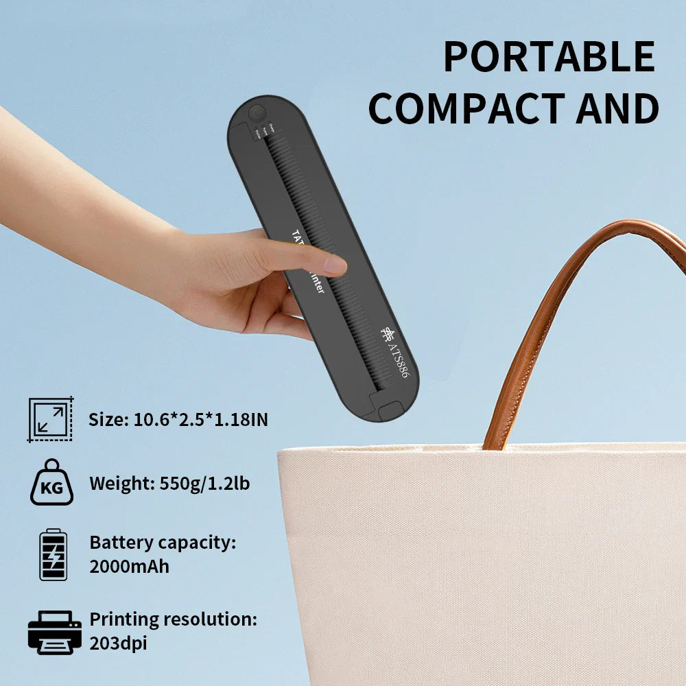 ATS886 A4 Wireless Tattoo Thermocopier – Bluetooth Thermal Printer for Mobile & PC Tattoo Transfer