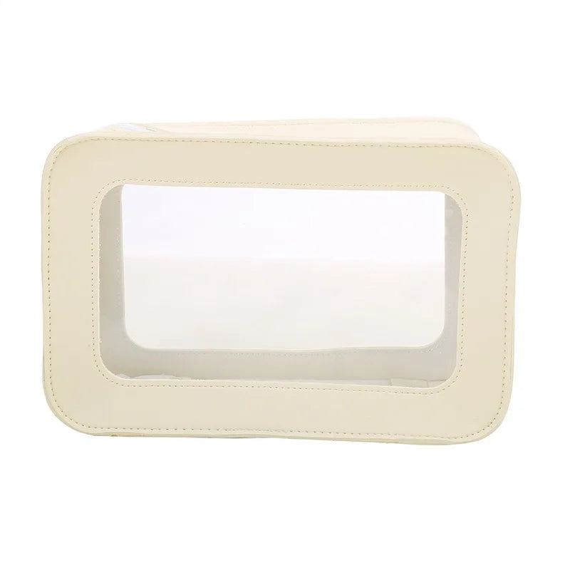 Portable Waterproof Travel Cosmetic Bag – Transparent Dustproof Toiletry Organizer