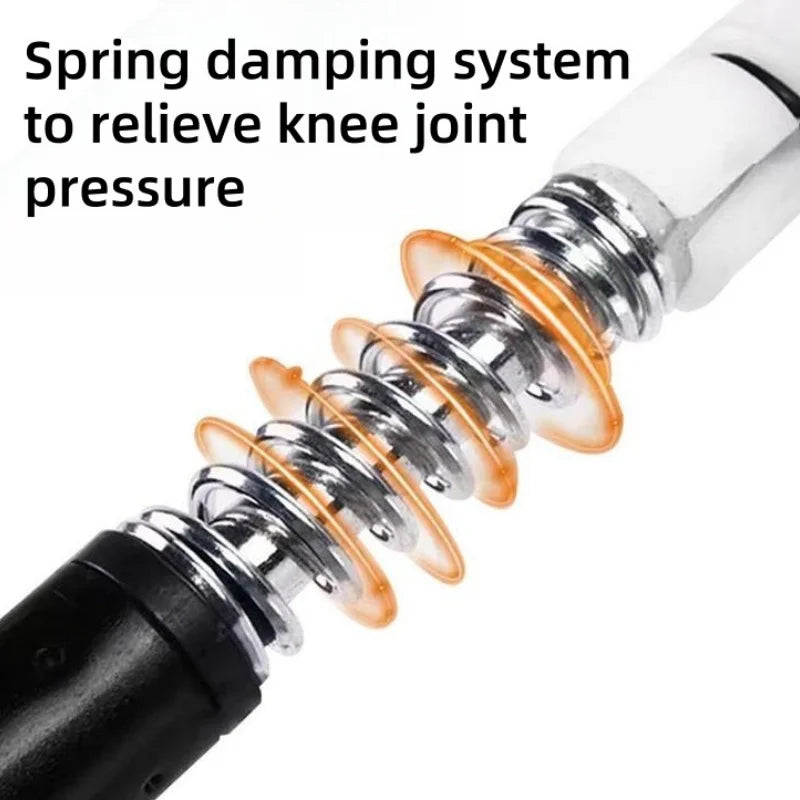 Collapsible Lightweight Hiking Trekking Poles — Adjustable Anti-Shock Walking Sticks for Men and Women