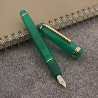 JINHAO 82 Transparent Fountain Pen — Spin Golden EF/F/M Nib, Ink Pen for Business, Office & School Supplies