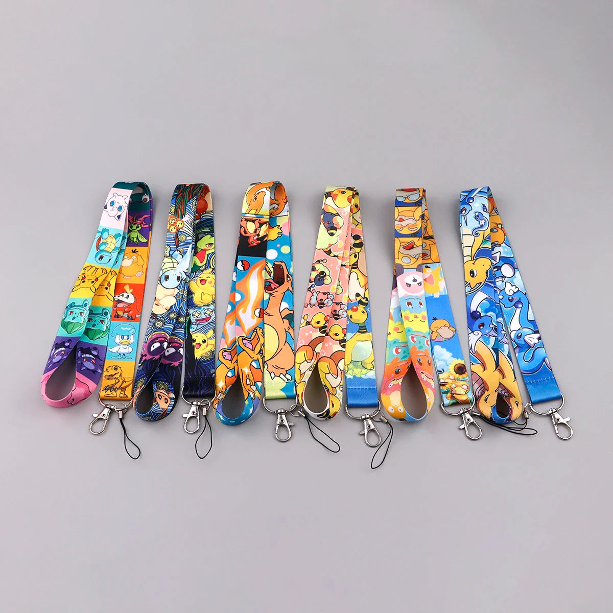 Anime Gengar Lanyard for Keys – Cartoon ID Card, Mobile Phone Strap, USB Badge Holder, DIY Keychain Gift